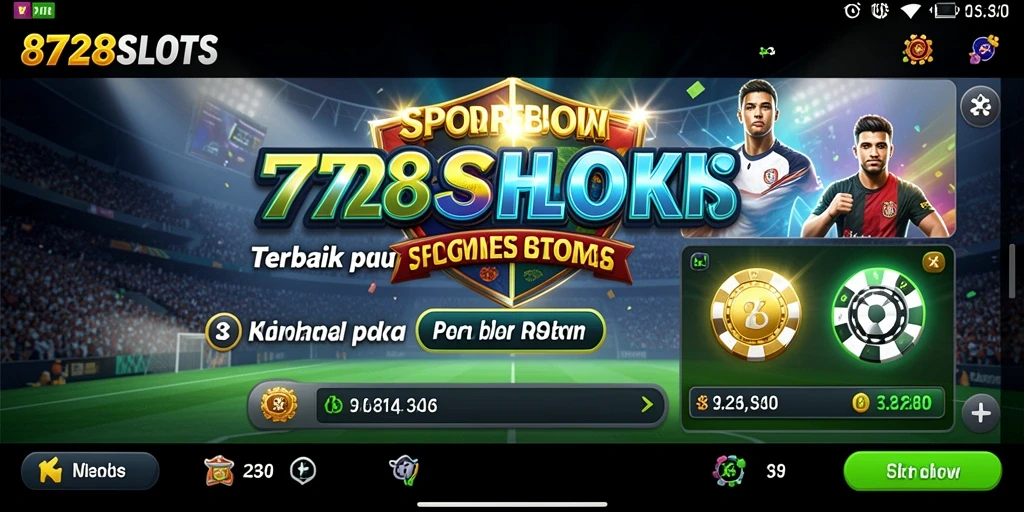 Tangkapan layar permainan 8728SLOTS menampilkan antarmuka taruhan yang menarik.
