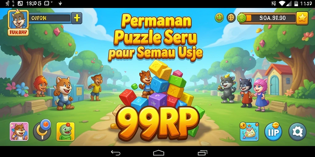 Screenshot gameplay 99RP dengan tantangan puzzle yang menarik.