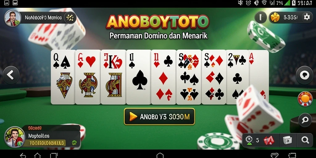 Gameplay seru ANOBOYTOTO dalam permainan Domino.