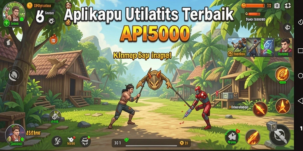 Tangkapan layar menunjukkan antarmuka intuitif API5000 dengan fitur unggulan.