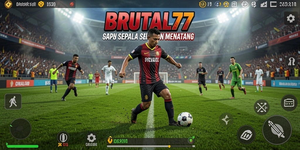 Tampilan gameplay BRUTAL77 yang memukau dan seru.