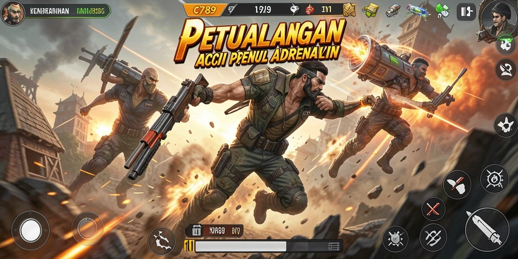 Tampilan gameplay C789 menampilkan aksi seru dalam pertarungan.