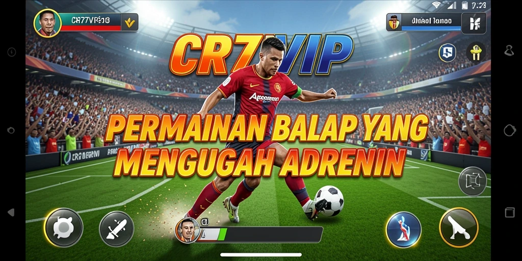 Tampilan gameplay seru balapan mobil di CR7VIP.
