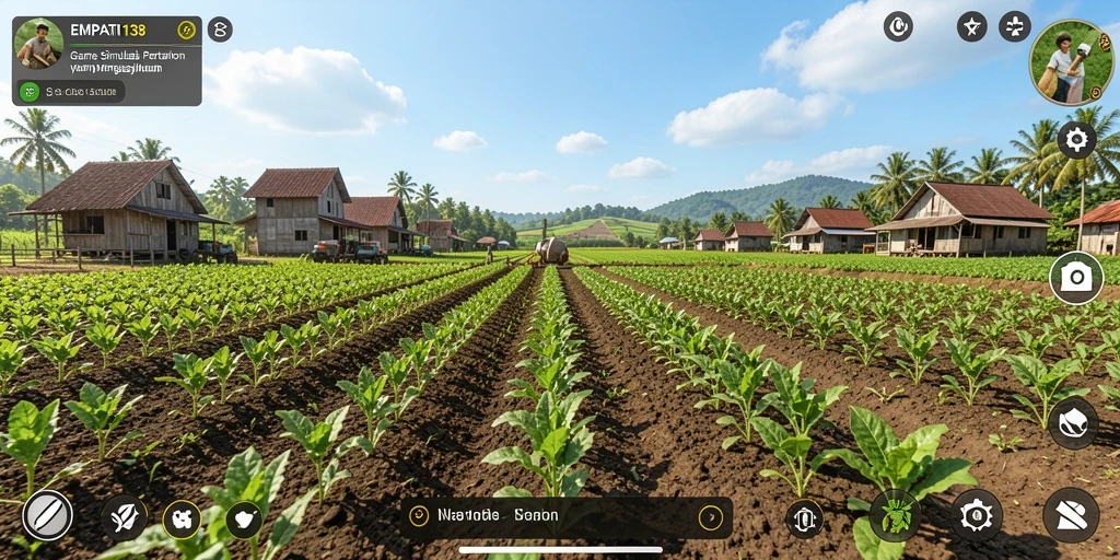 Screenshot utama EMPATI138 menampilkan suasana ladang yang indah.