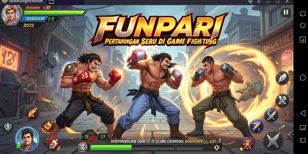 Tampilan menarik aksi gameplay Fighting di FUNPARI.