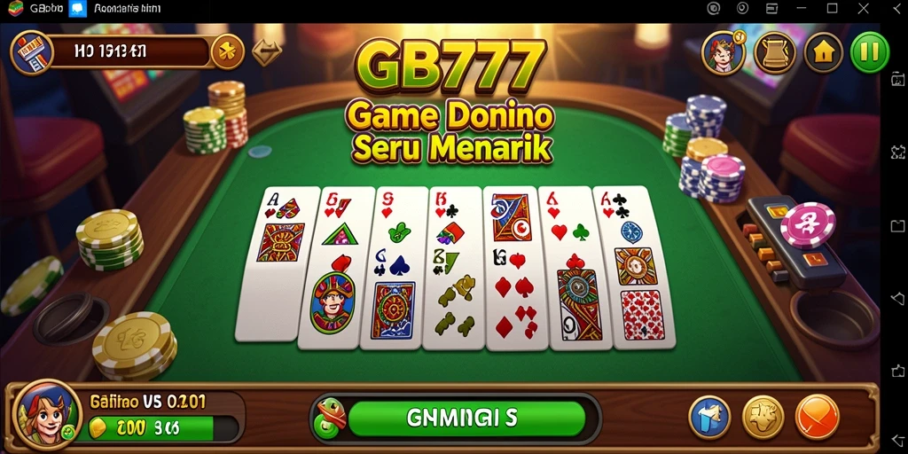 Tampilan gameplay intens dari GB777 dengan Domino yang menarik.
