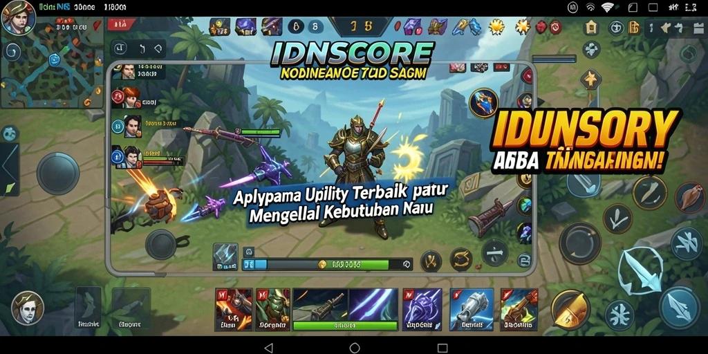 Tampilan utama IDNSCORE yang menampilkan berbagai alat bantu produktivitas.