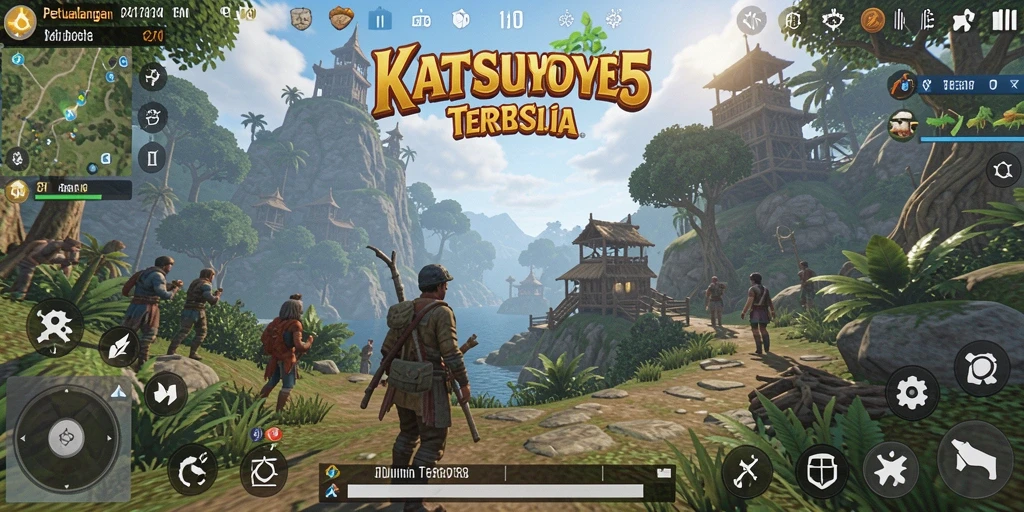 Gameplay KATSU5 yang menakjubkan dalam dunia terbuka.