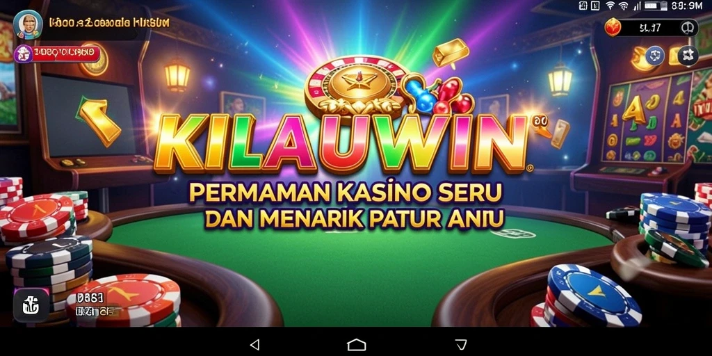 Tangkapan layar KILAUWIN menunjukkan gameplay kasino yang mengasyikkan.