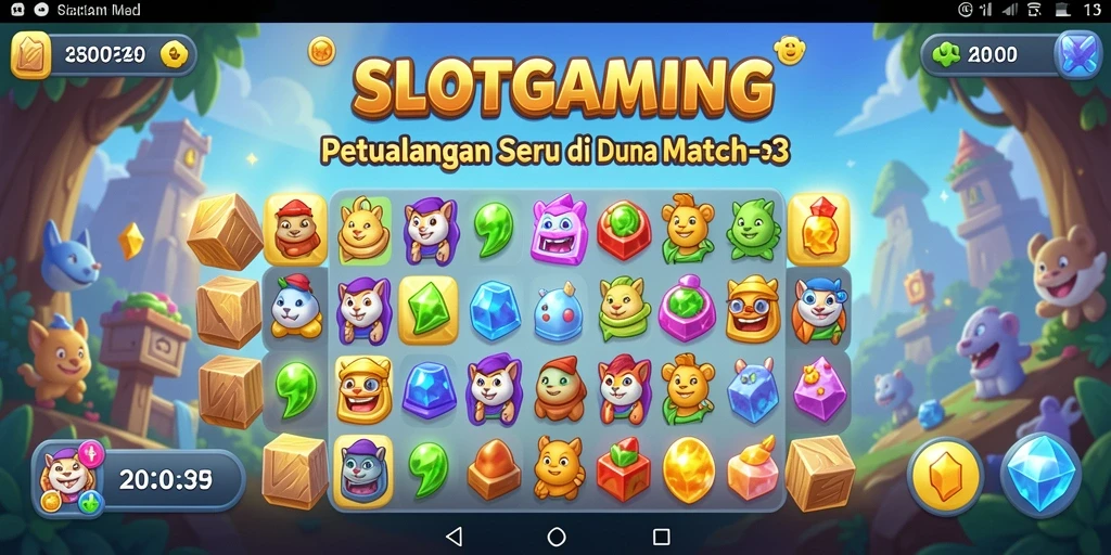 Tampilan gameplay seru dan penuh warna di SLOTGAMING.