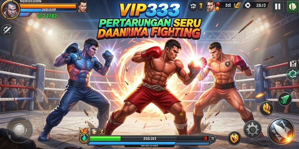 Tampilan aksi mendebarkan dalam gameplay Fighting VIP333.