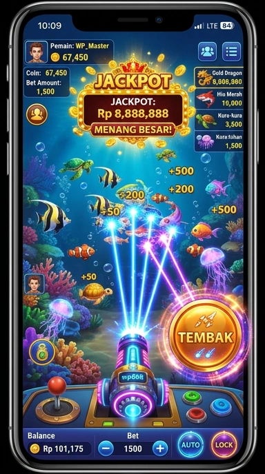 Tampilan antarmuka pengguna wp888 yang intuitif dan menarik.